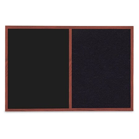 United Visual Products Slim Style Indoor Enclosed Radius Corkbo UVRDS23SB-SATIN-CINNABA